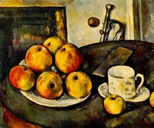 Nature morte avec pommes et une tasse, 1890-94